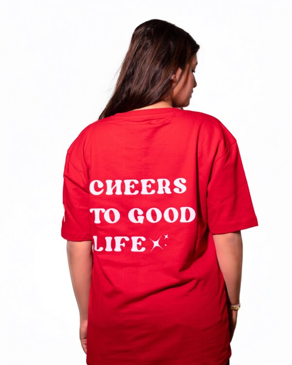 CHEERS TO GOOD LIFE OVERSIZED T-SHIRT - Image 5