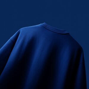 BLUE BASIC OVERSIZED T-SHIRT