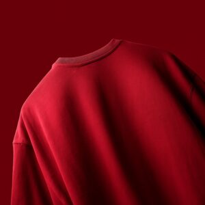 RED BASIC OVERSIZED TEE-SHIRT