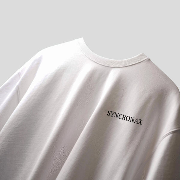 WHITE BASIC OVERSIZED TEE-SHIRT