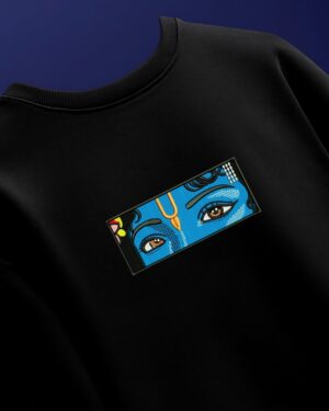 LORD KRISHNA EYES EMBROIDERY TSHIRT