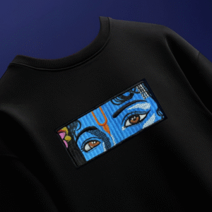 LORD KRISHNA EYES EMBROIDERY TSHIRT