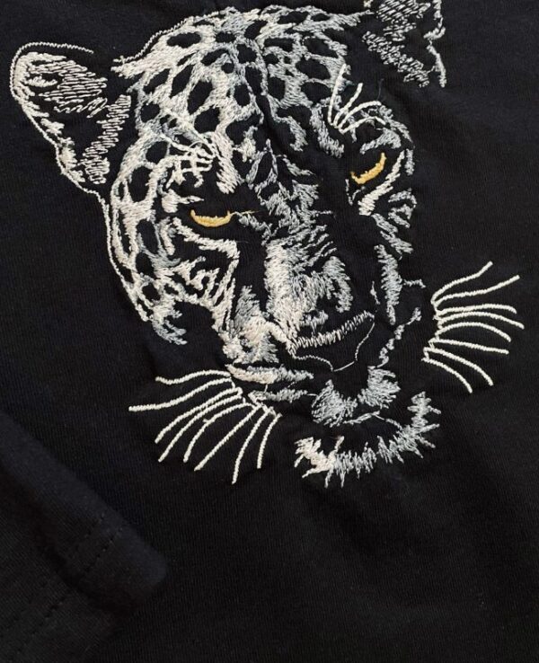 Jaguar Embroidery T-shirt - Image 2