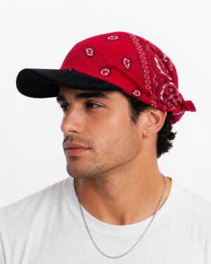 Scarlet Red Bandana Cap