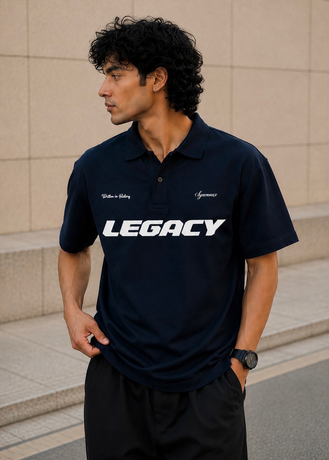 LEGACY OVERSIZED POLO T-SHIRT (UNISEX) - Image 6